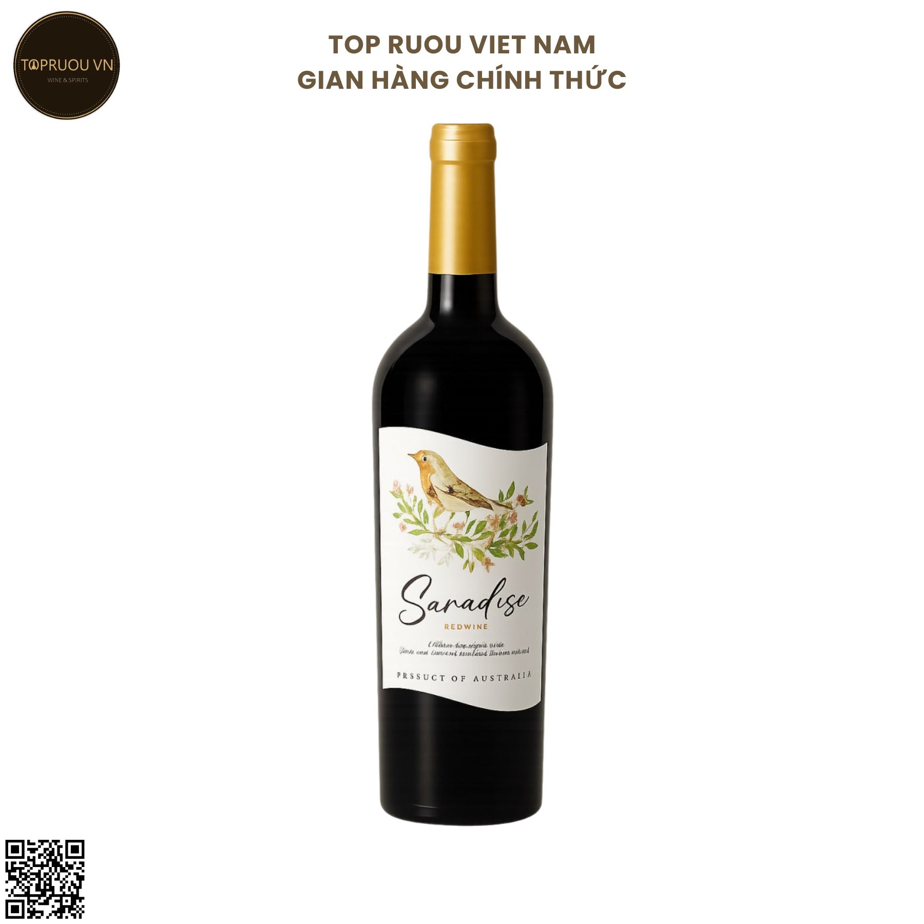 Rượu Vang Đỏ Saradise - Úc - Blended - 13.5% - 750ml