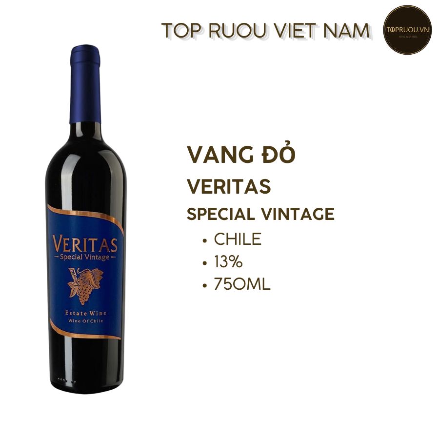 Vang Đỏ Veritas Chile Special Vintage 750ml - 13% - Chile