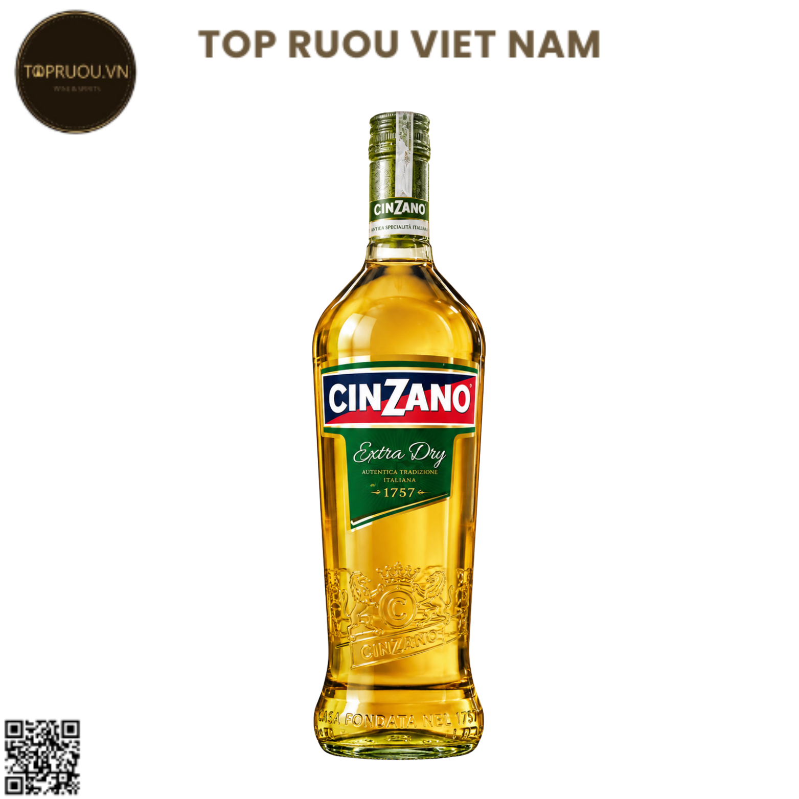 Vermouth Cinzano Extra Dry 1000ml - 18% - Ý