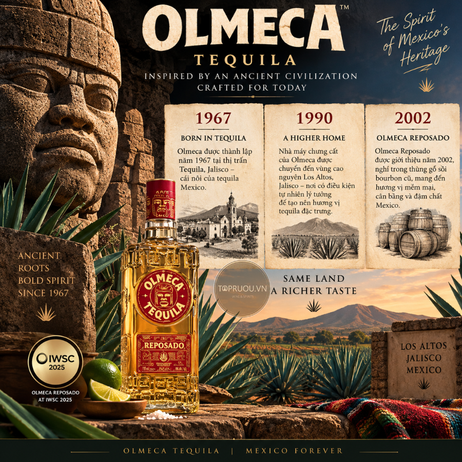 Tequila Olmeca Reposado - 700ml - 35% - Mexico