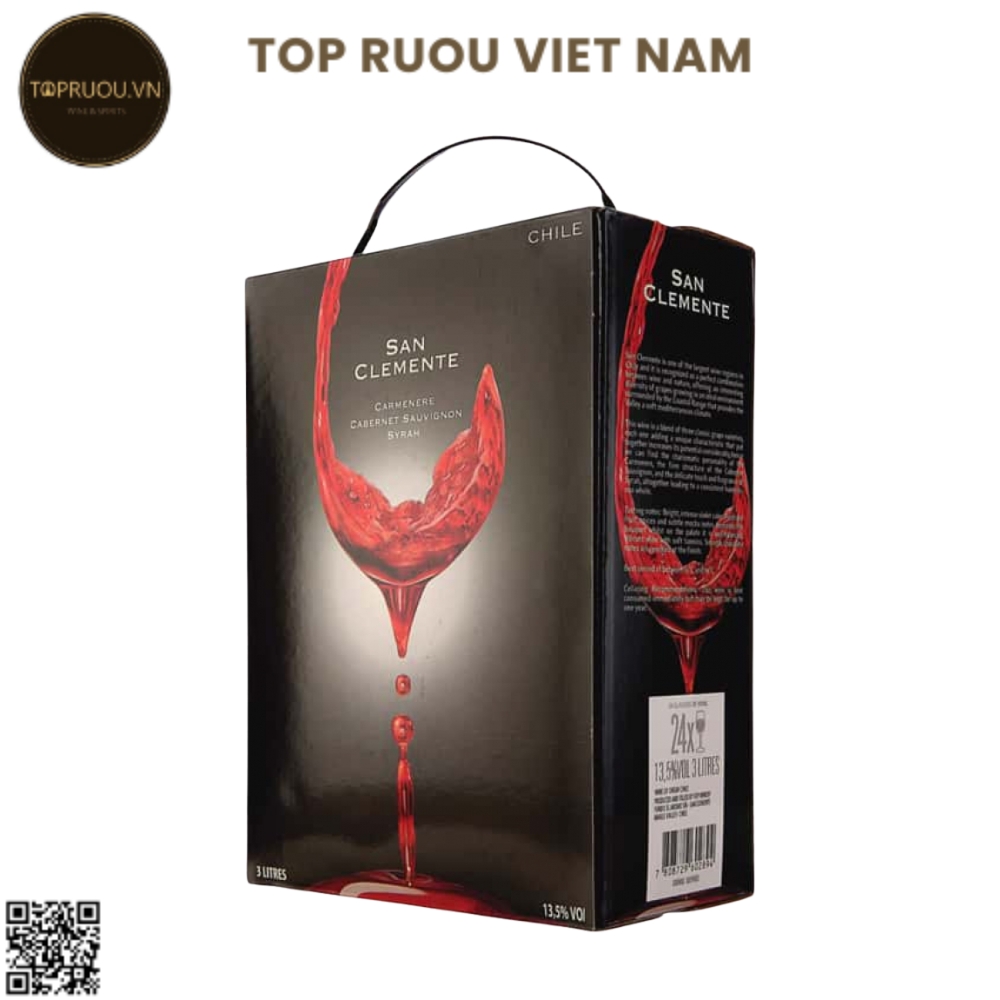 Vang Túi Đỏ San Clemenere Cabernet Syrah - 5000ml - 13,5% - Chile
