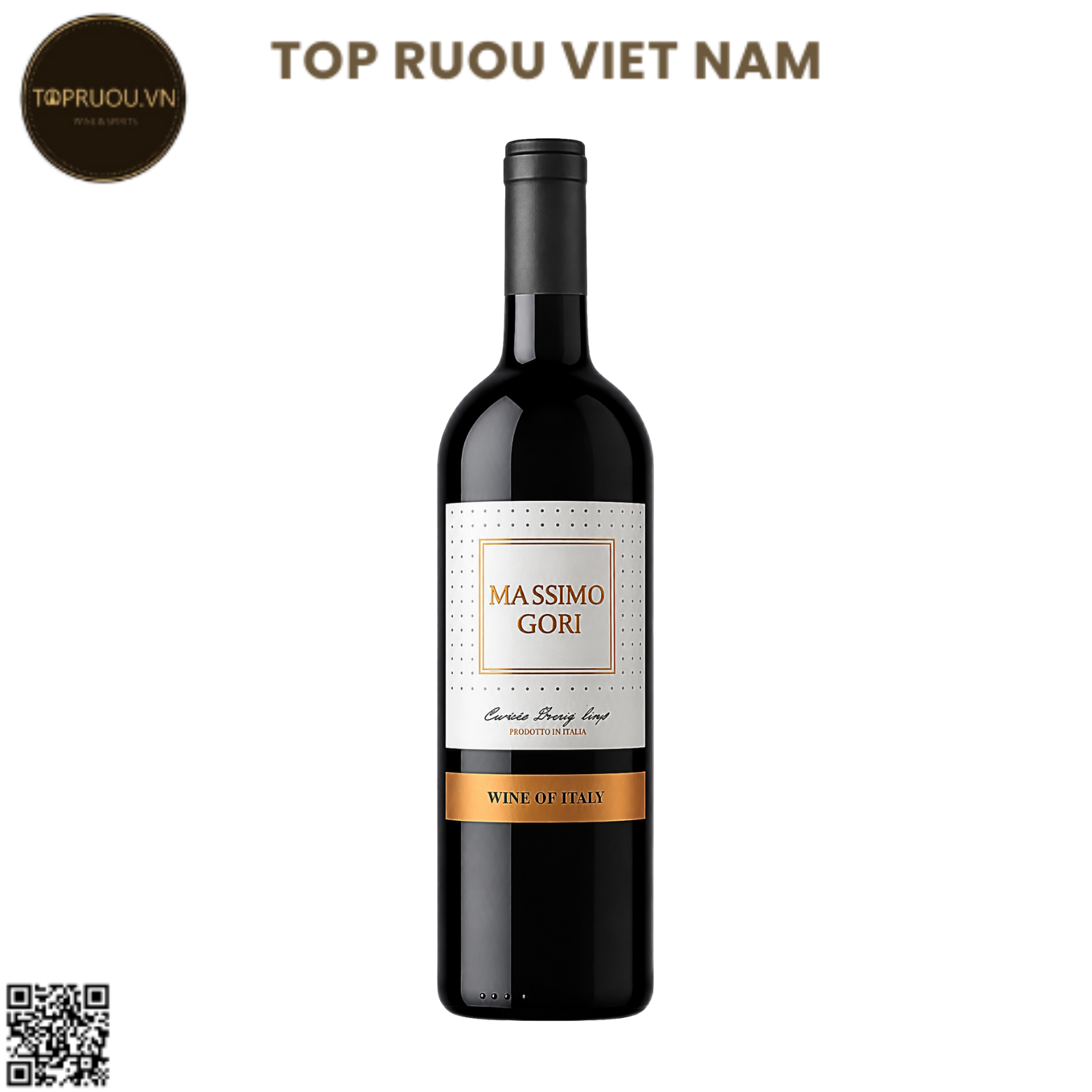Rượu Vang Đỏ Massimo Gori Puglia Rosso - Ý - Negroamaro, Sangiovese - 14% - 750ml
