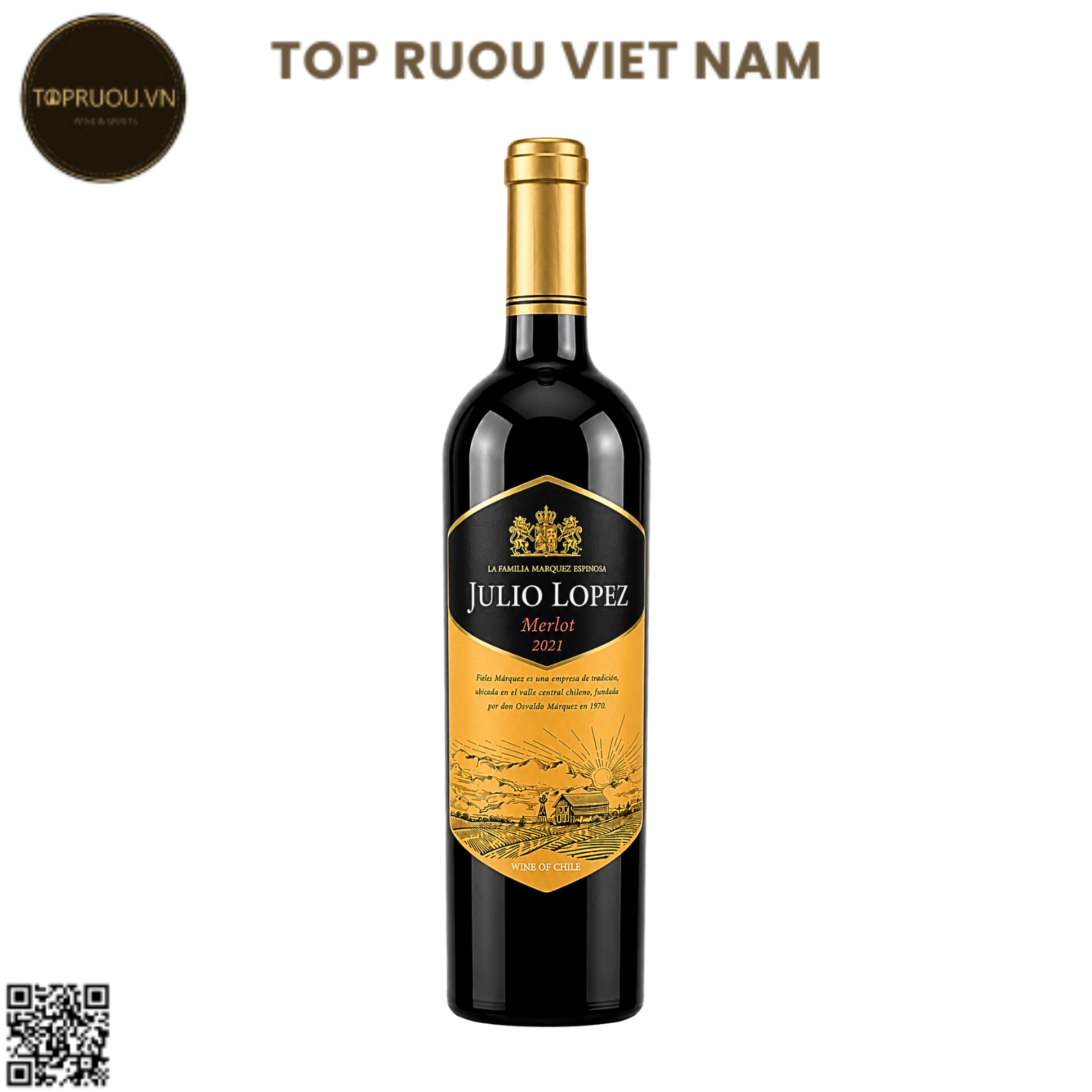 Rượu Vang Đỏ Julio Lopez - Chile - Merlot - 13,5% - 750ml
