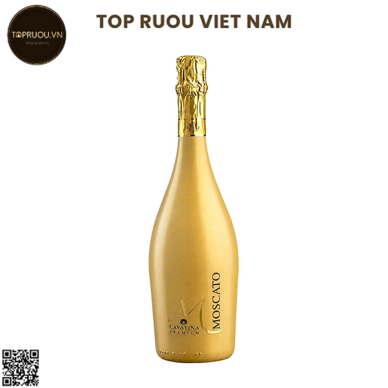 Vang Nổ Sparkling M Moscato Cavatina - Italia - Moscato - 8.5% - 750ml (Ngọt chua)