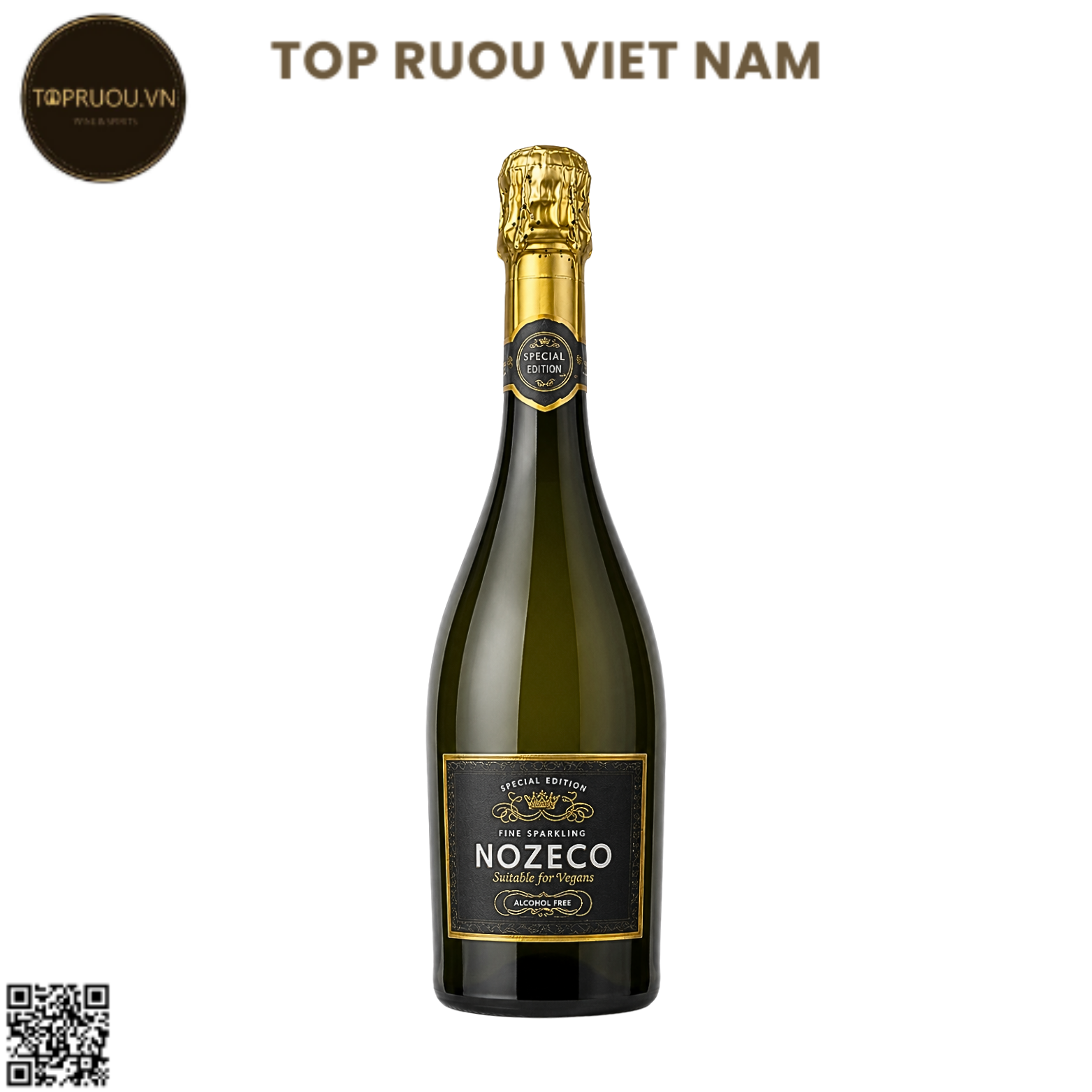 Vang Nổ Nozeco Fine Sparkling - Pháp - Blended - 0% - 750ml