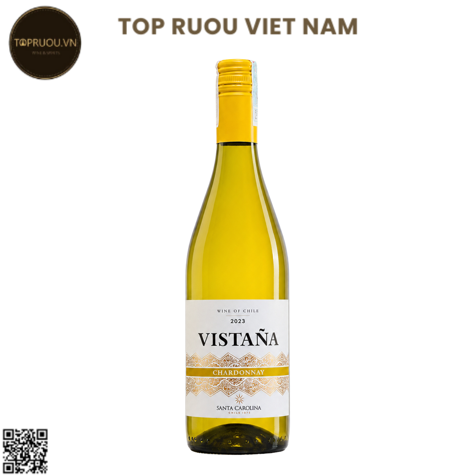 Rượu Vang Trắng Santa Carolina Vistana - Chile - Chardonnay - 13% - 750ml
