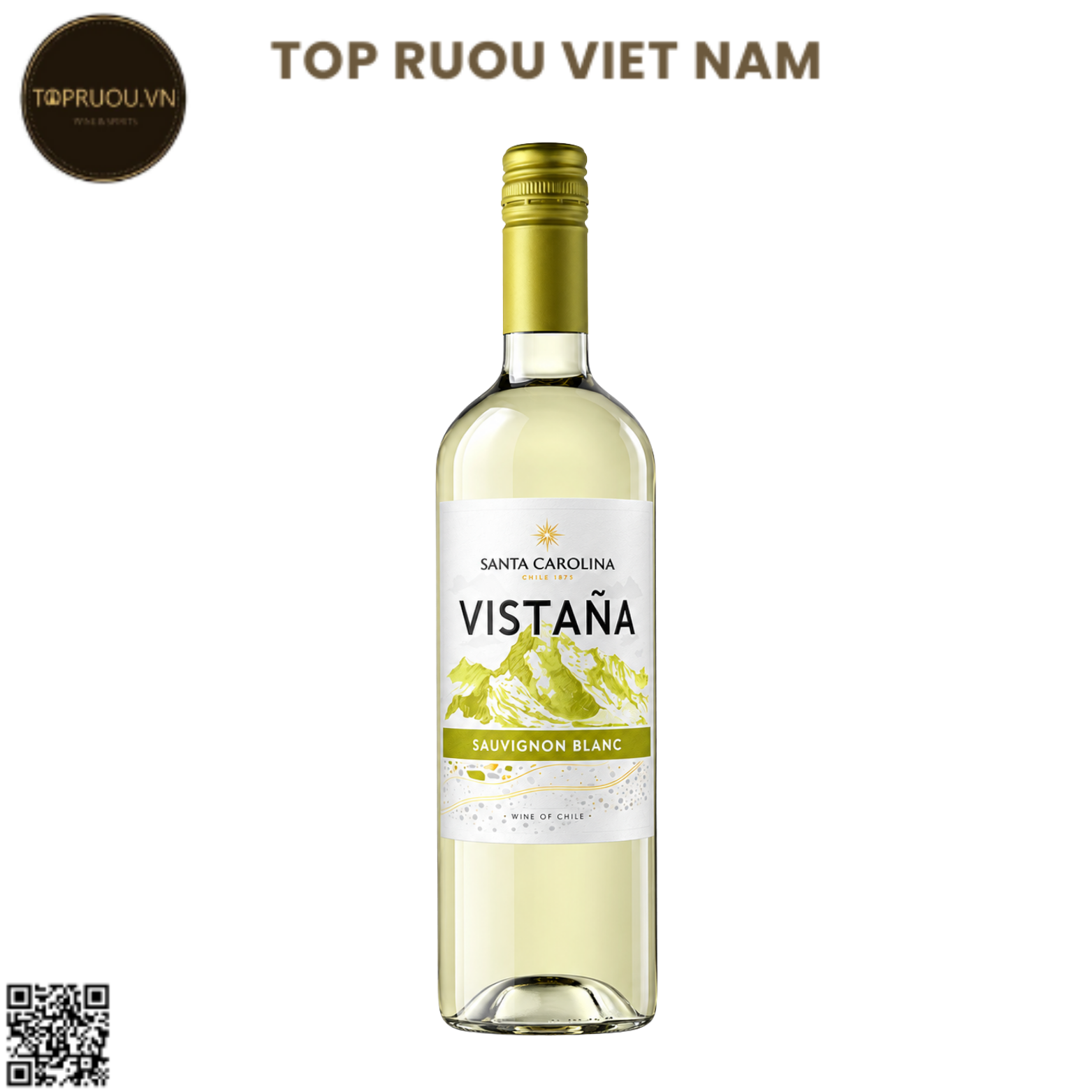 Rượu Vang Trắng Santa Carolina Vistana - Chile - Sauvignon Blanc - 11,5% - 750ml