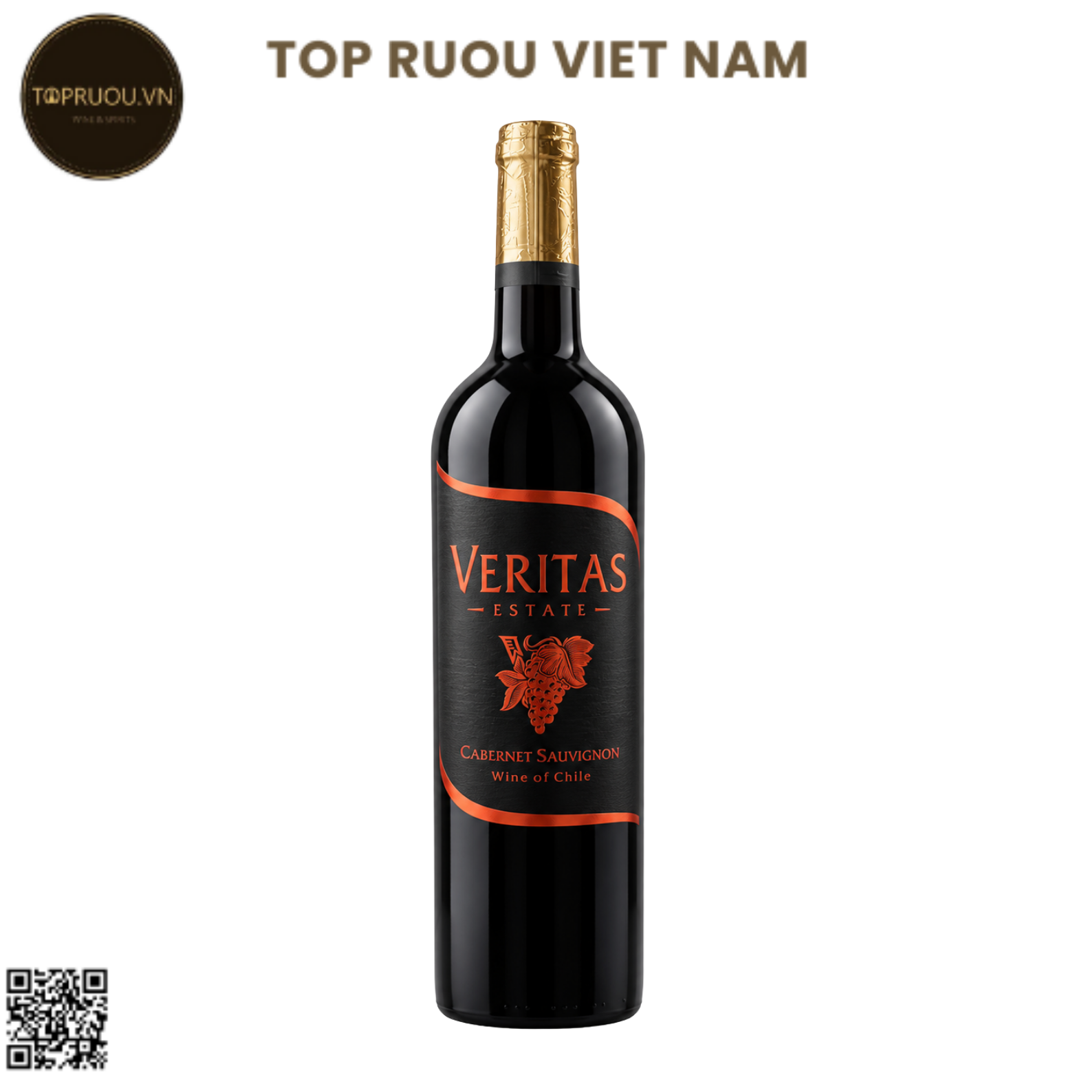 Rượu Vang Đỏ Veritas Estate - Cabernet Sauvignon - 750ml - 13% - Chile