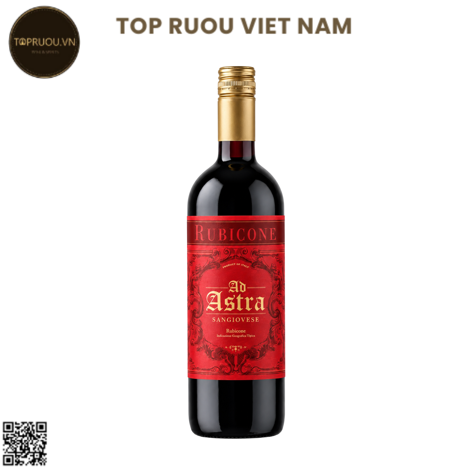 Vang Đỏ Ad Astra Sangiovese Rubicone IGT - Ý - Sangiovese - 12,5% - 750ml