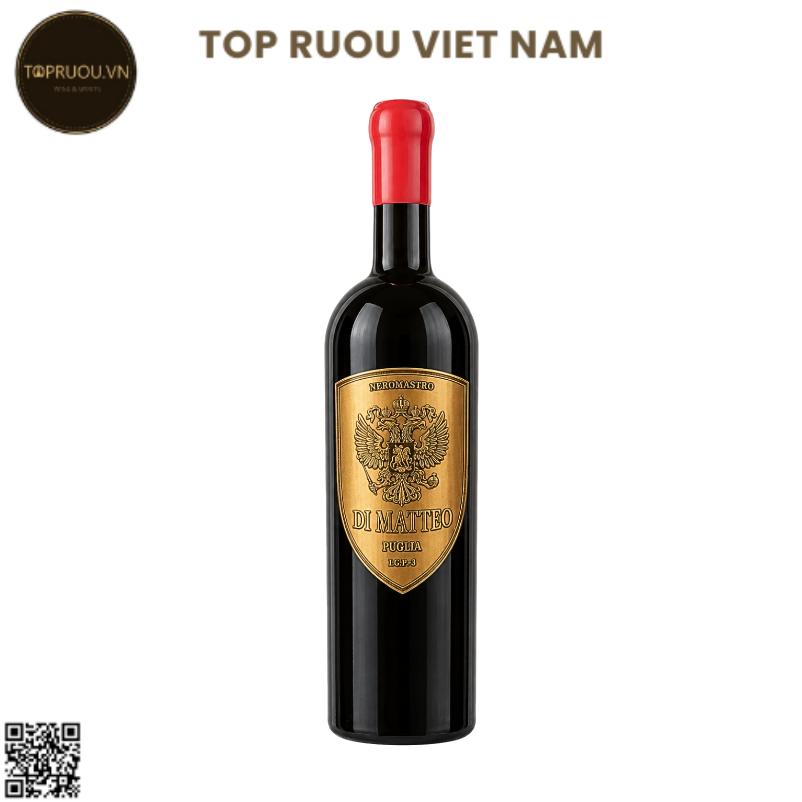 Rượu Vang Đỏ Di Matteo -Ý - Negroamaro - 16% - 750ml