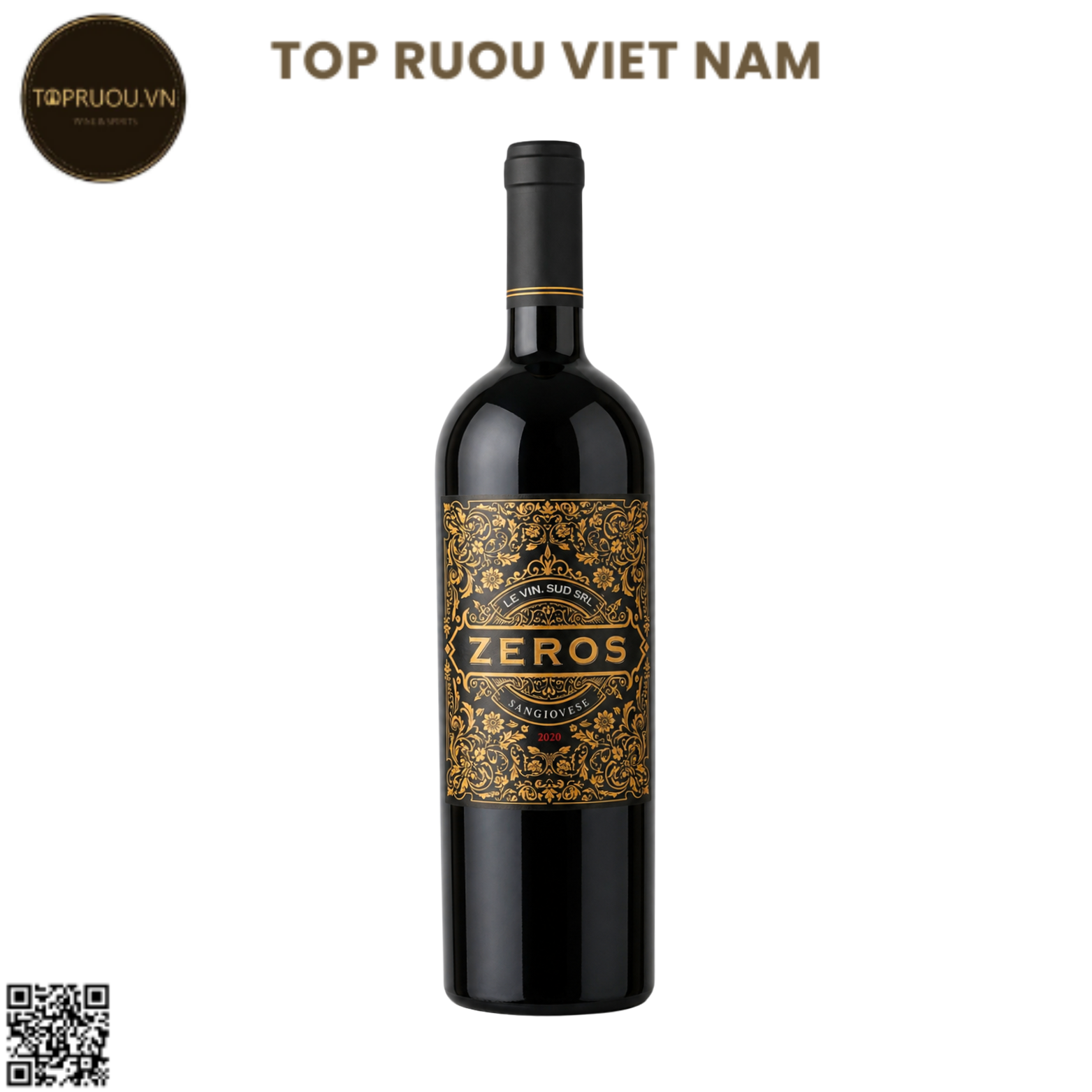 Rượu Vang Đỏ Zeros Sangiovese - Ý - Sangiovese - 14.5% - 750ml