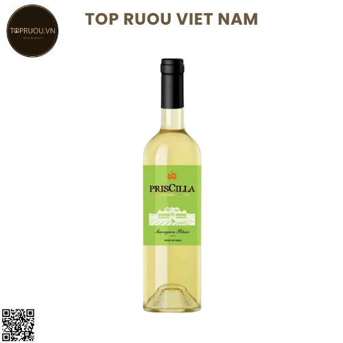 Rượu Vang Trắng Priscilla - Chile - Sauvignon Blanc - 13% - 750ml