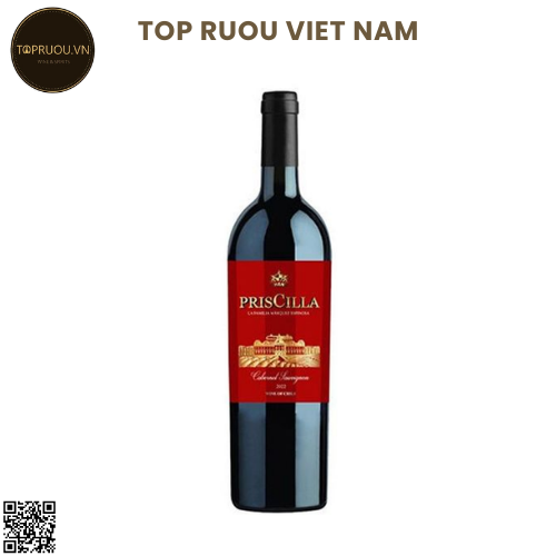 Rượu Vang Đỏ Priscilla - Chile - Cabernet Sauvignon - 13.5% - 750ml