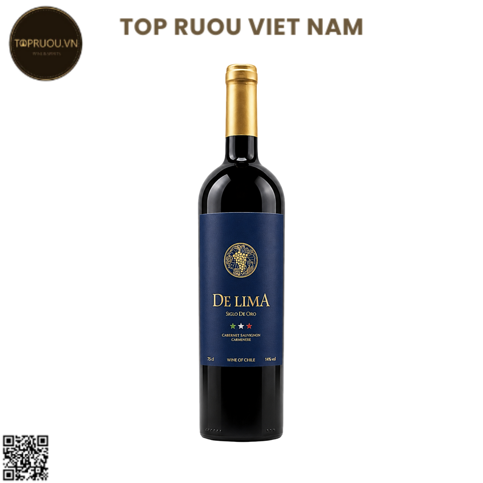 Vang Đỏ De Lima - Chile - Cabernet Sauvignon - 14% - 750ml