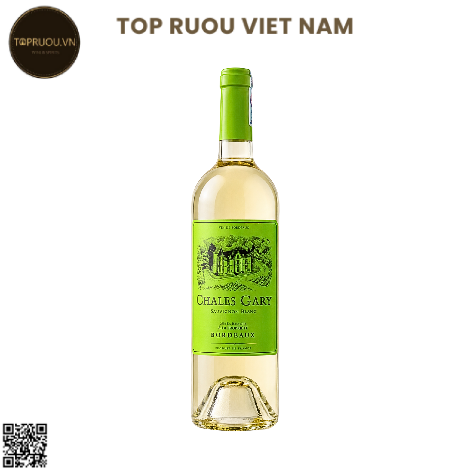 Rượu Vang Trắng Chales Gary - Pháp - Sauvignon Blanc - 13% - 750ml