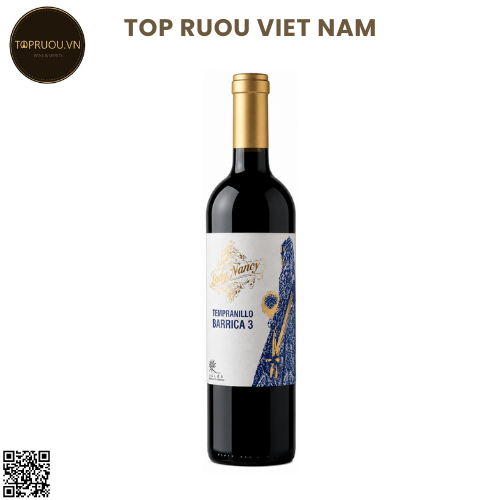 Vang đỏ Lady Nancy Barrica 3 - Tây Ban Nha - Tempranillo - 14% - 750ml