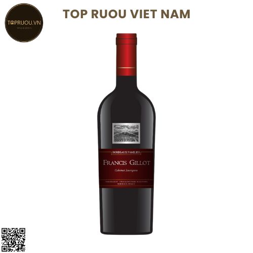 Vang Đỏ Francis Gillot - Pháp - Cabernet Sauvignon - 13,5% - 750ml