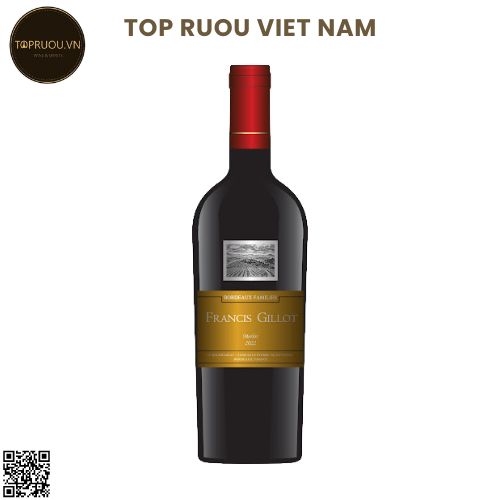 Rượu Vang Đỏ Francis Gillot - Pháp - Merlot - 13,5% - 750ml