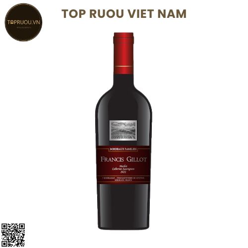 Vang Đỏ Francis Gillot - Pháp - Merlot - Cabernet Sauvignon - 13,5% - 750ml