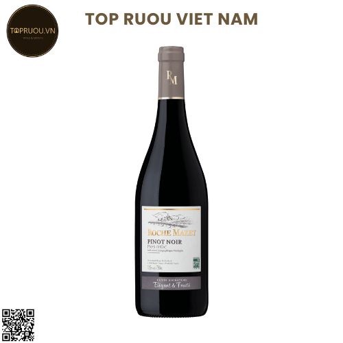 Vang Đỏ Roche Mazet Pinot Noir Rouge  - Pháp - Merlot - 12% - 750ml