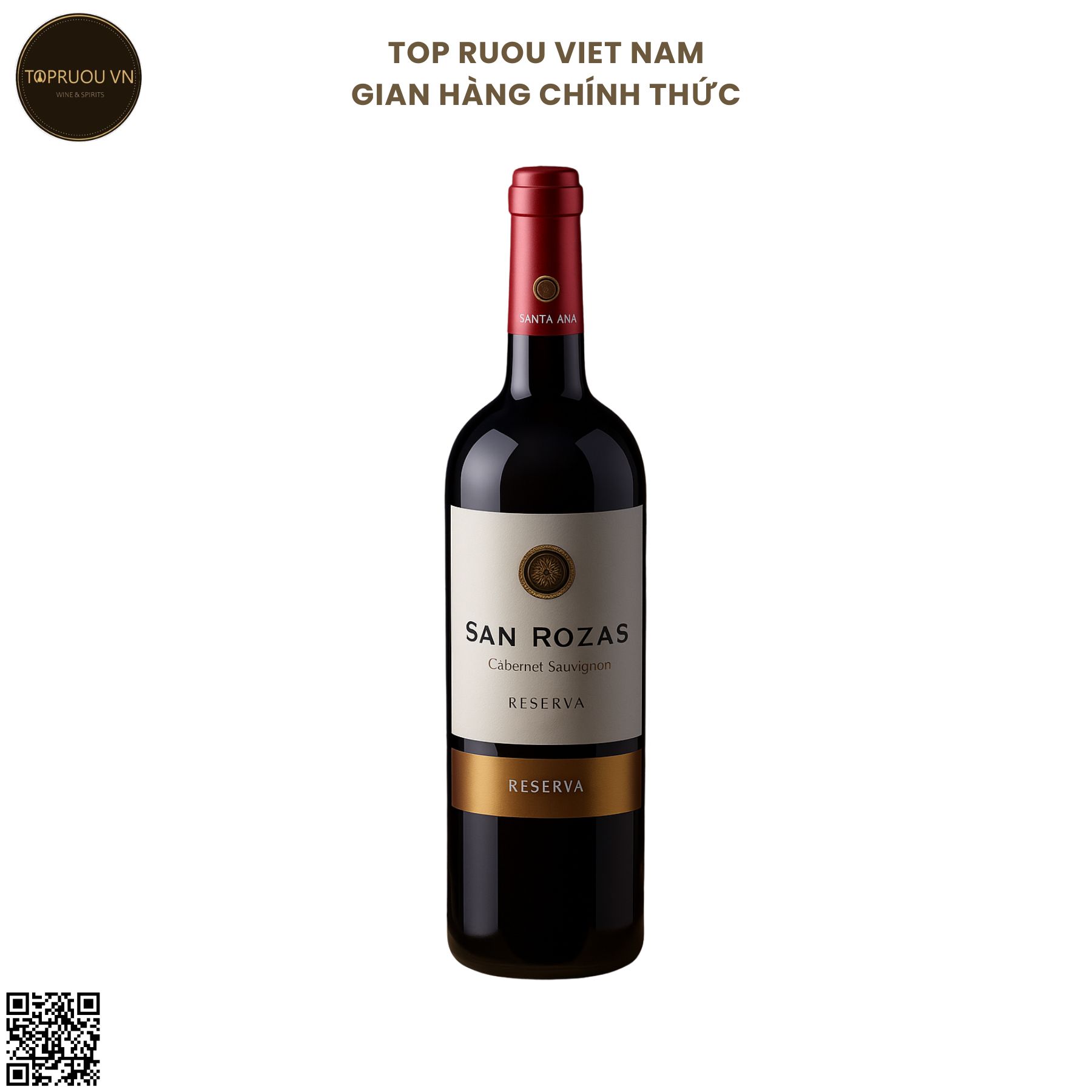 Vang Đỏ San Rozas - Chile - Cabernet Sauvignon - 13,5% - 750ml