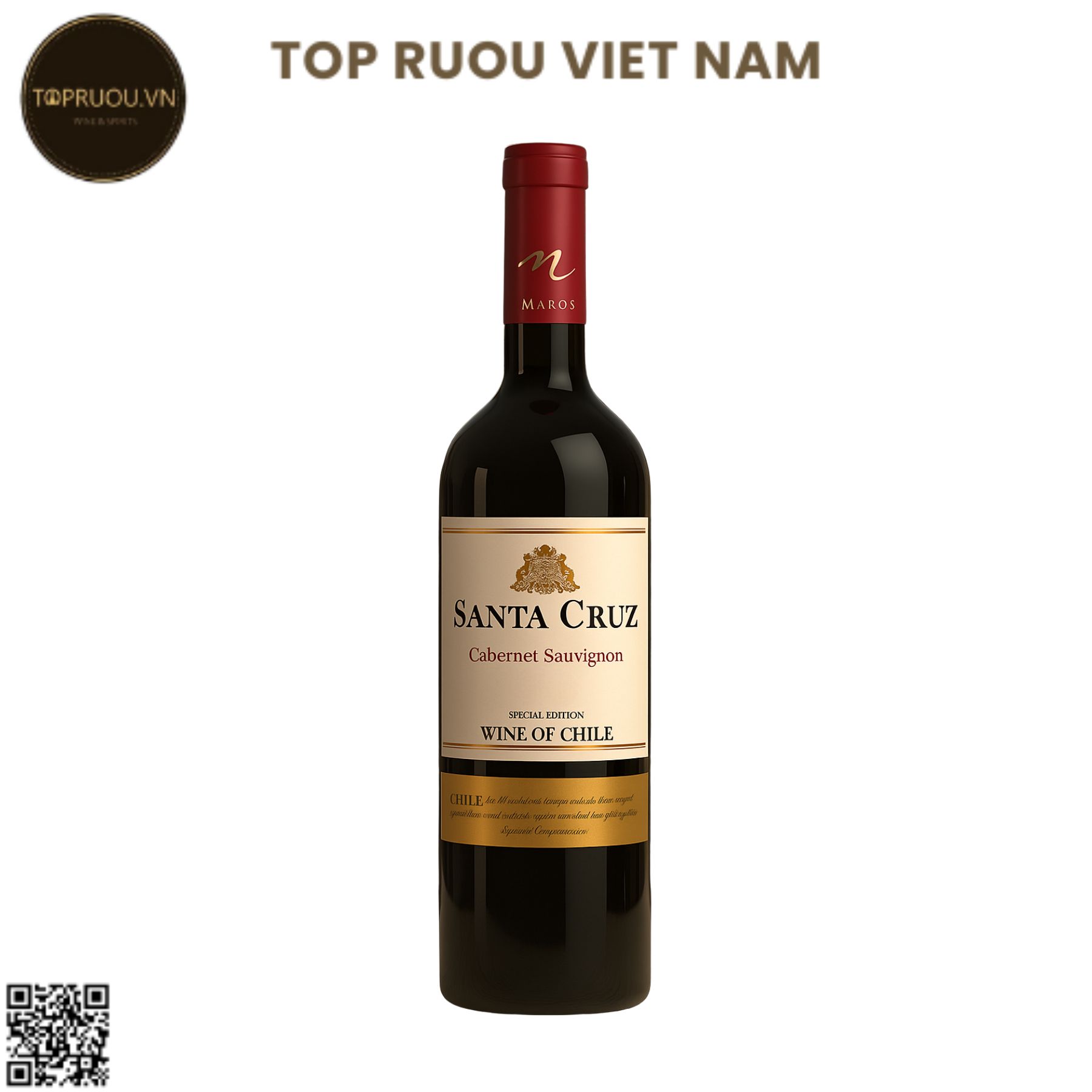 Vang Đỏ Santa Cruz - Chile - Cabernet Sauvignon - 13,5% - 750ml