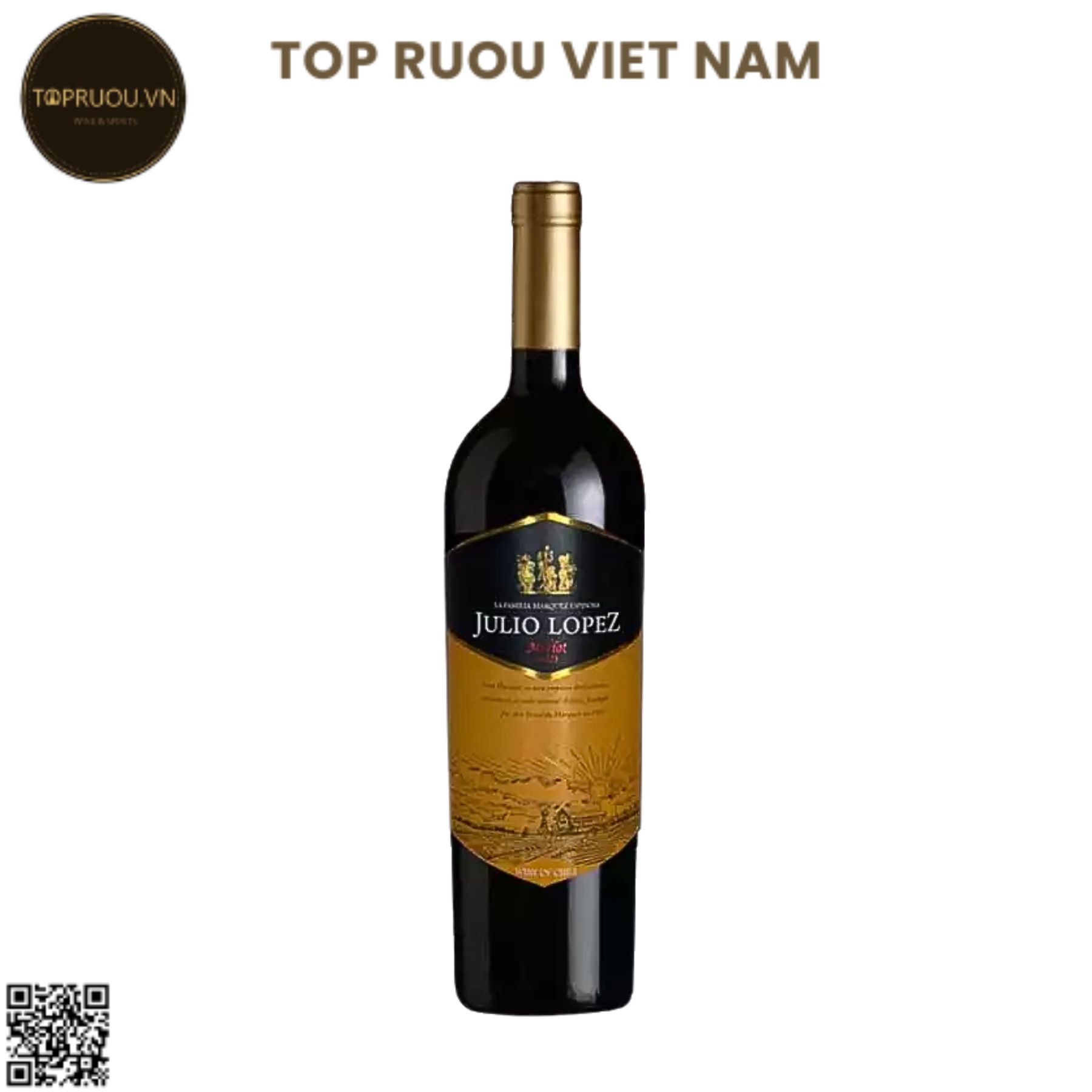 Rượu Vang Đỏ Julio Lopez - Chile - Merlot - 13,5% - 750ml