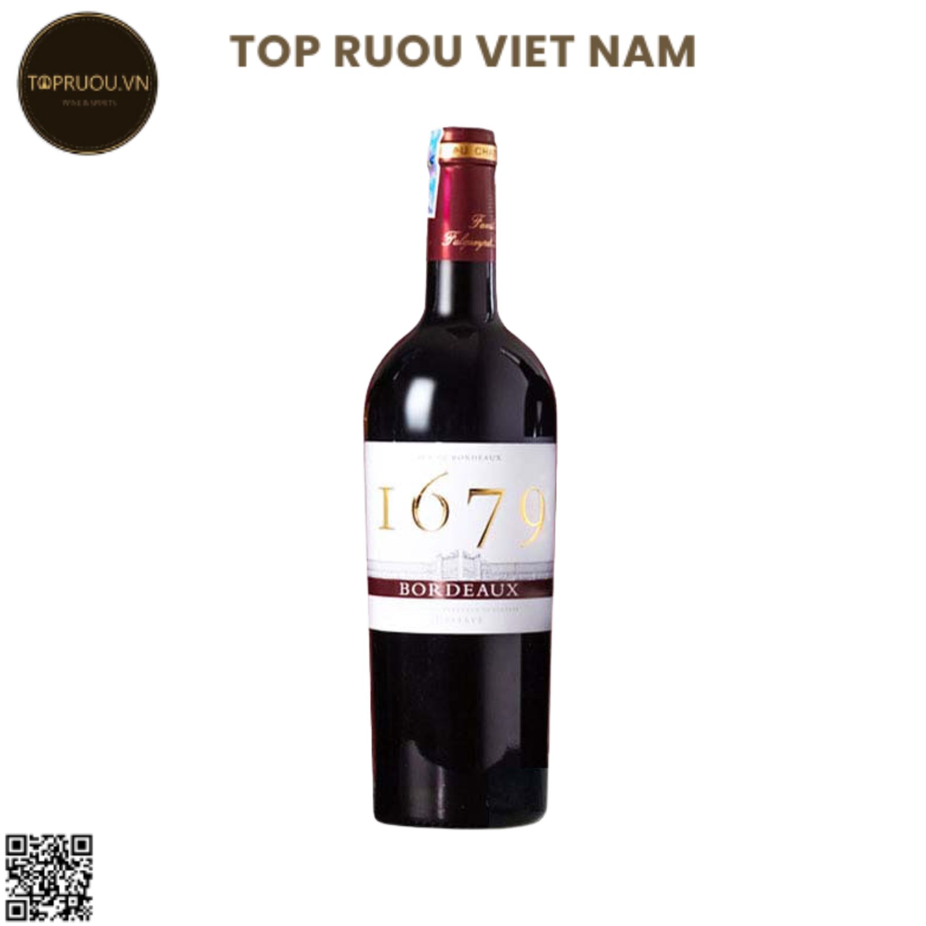 Rượu Vang Đỏ 1679 Bordeaux Rouge  - Pháp - Merlot, Cabernet Sauvignon - 14% - 750ml