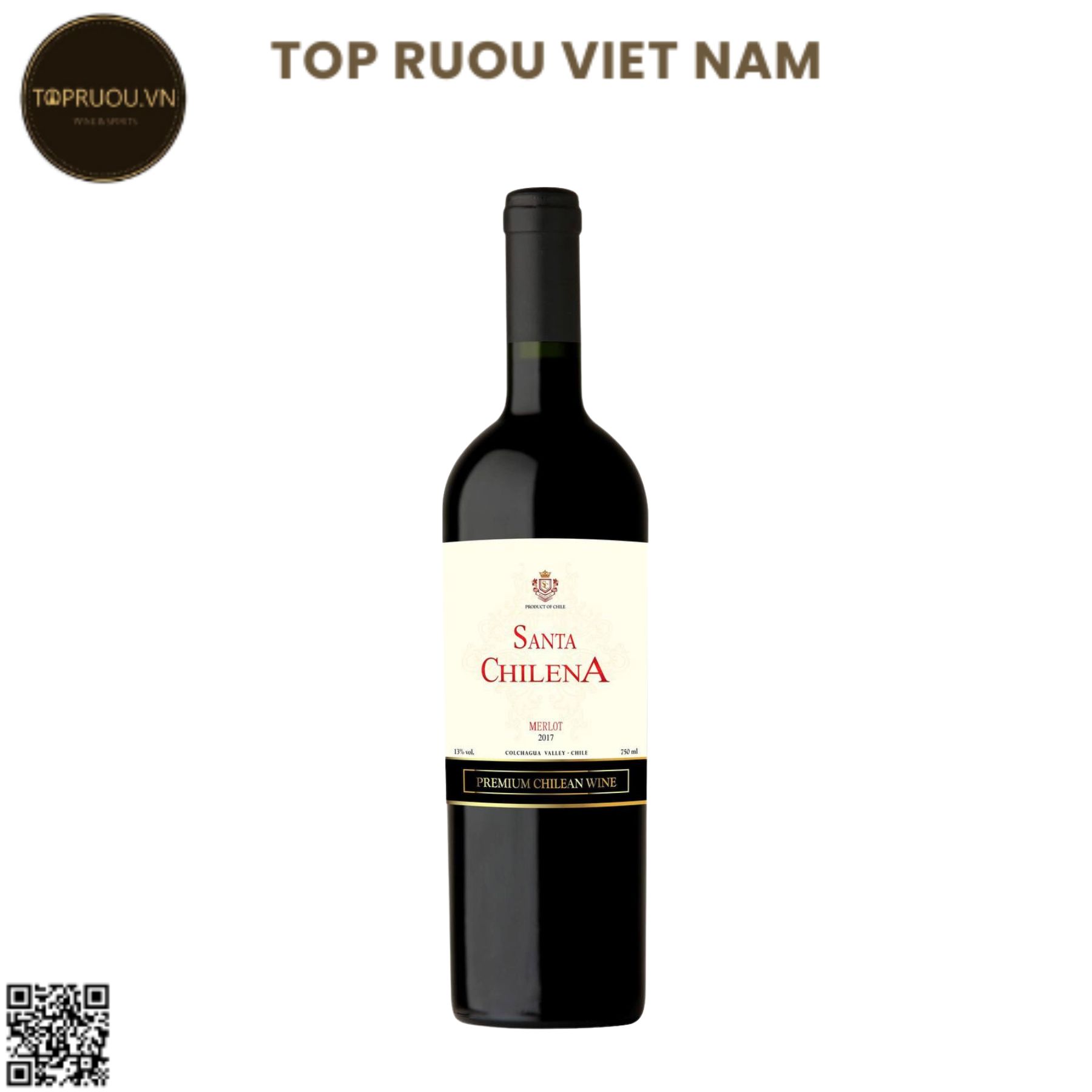 Rượu Vang Đỏ Santa Chilena - Merlot - 750ml - 13% - Chile