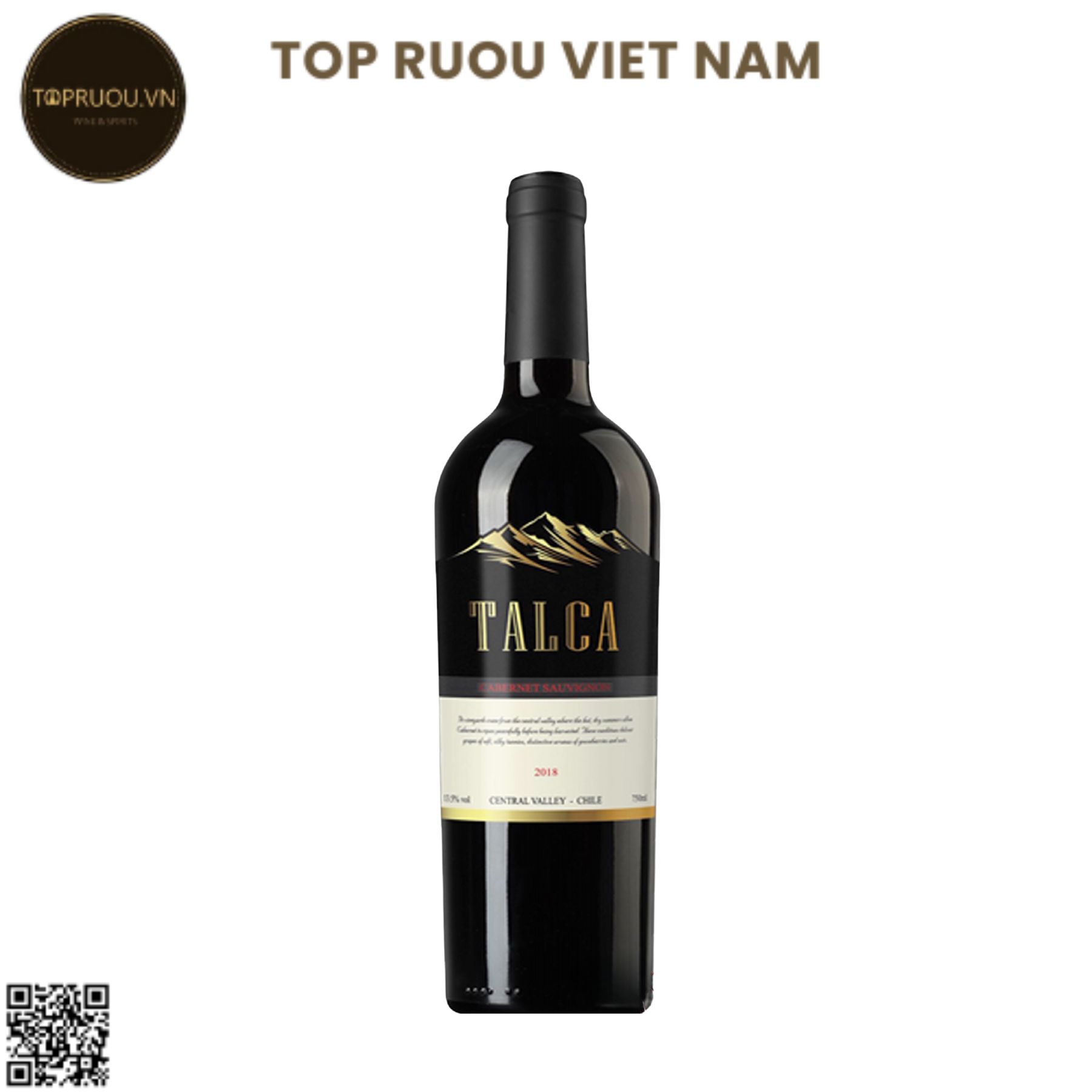 Rượu Vang Đỏ Talca - Cabernet Sauvignon - 750ml - 13.5% - Chile
