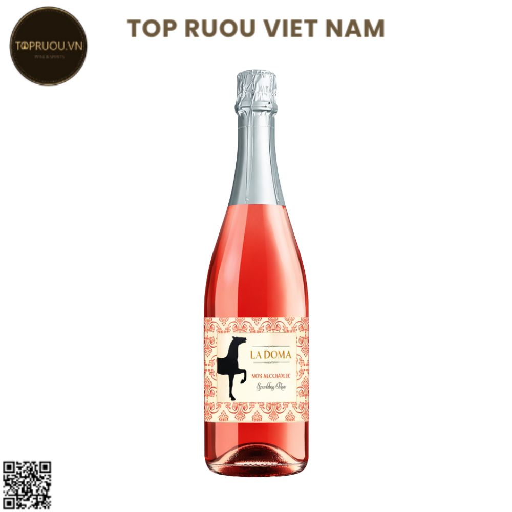 Vang Nổ Không Cồn La Doma Rose Sparkling 750ml - 0% - Tây Ban Nha