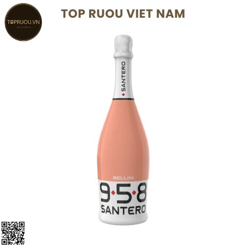 Vang Nổ Không Cồn Santero Bellini Analcolico (Ngọt) - Ý - Blends - 0% - 750ml