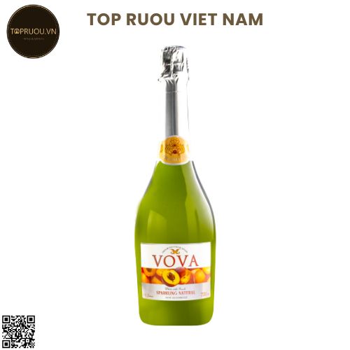 Nước Ép Có Gas VOVA Peach 750ml - 0% - Tây Ban Nha