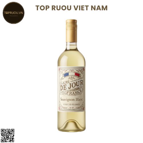 Vang Trắng  Claire De Jour - Pháp -  Sauvignon Blanc - 12% - 750ml