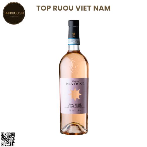 Vang Trắng Collezione Beatrice Rose - Ý - Pinot Grigio  - 12% - 750ml