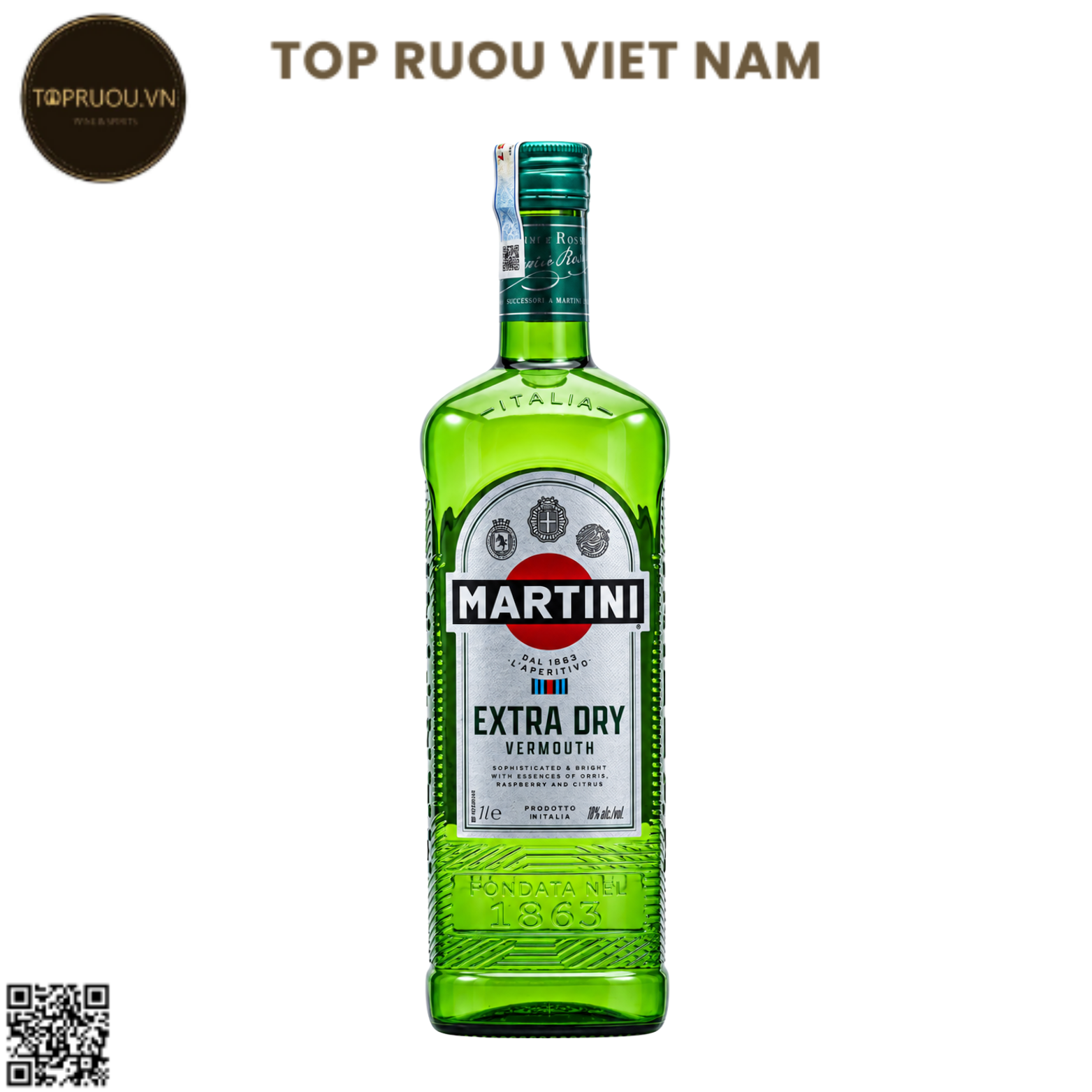 Vermouth Martini Extra Dry - 1000ml - 18% - Italia