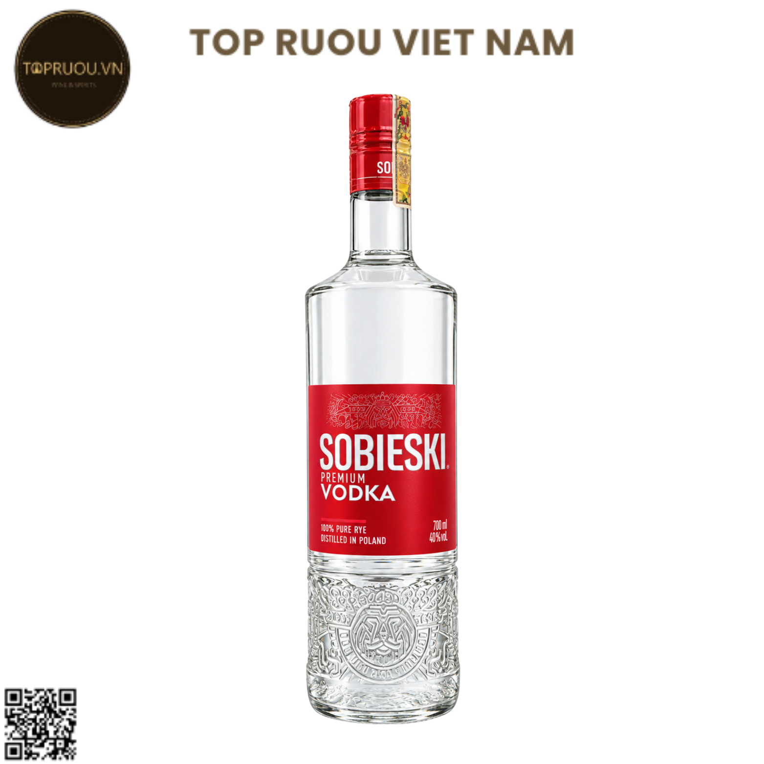 Vodka Sobieski - 700ml - 40% - Ba Lan