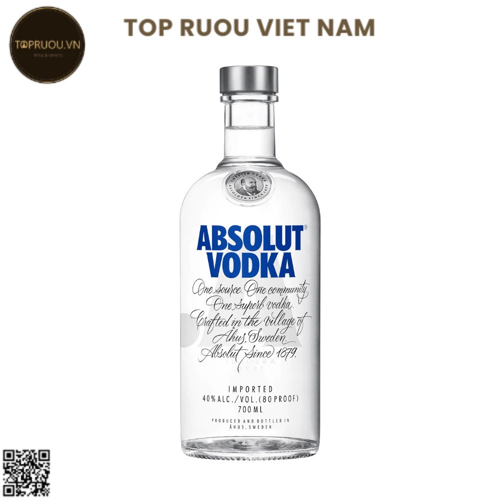 Vodka Absolut (Truyền Thống) - 700ml - 40% - Thụy Điển