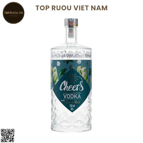 Vodka Cheers Lime & Mint  750ml - 40% - Việt Nam