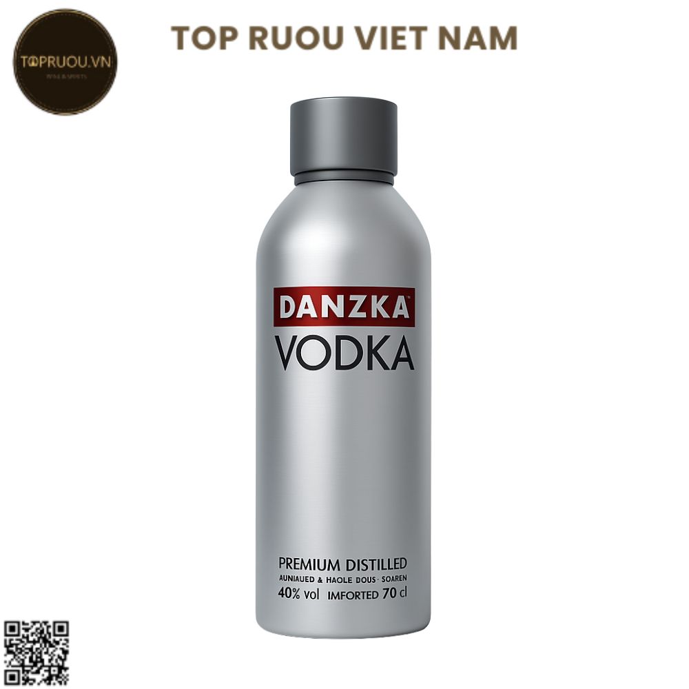 Vodka Danzka - 1000ml - 40% - Đan Mạch