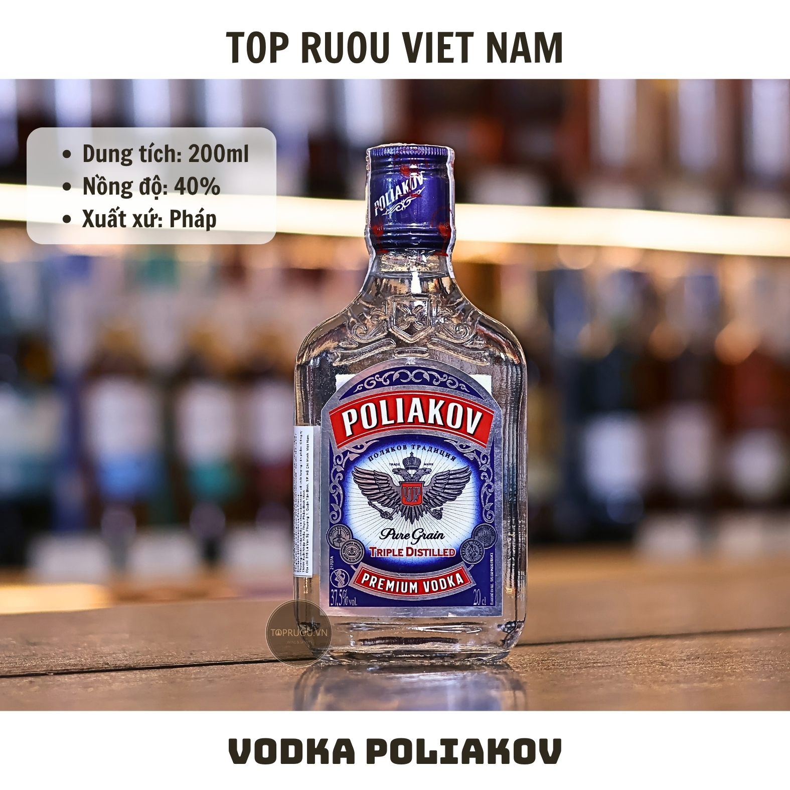 Vodka Poliakov - 200ml - 40%