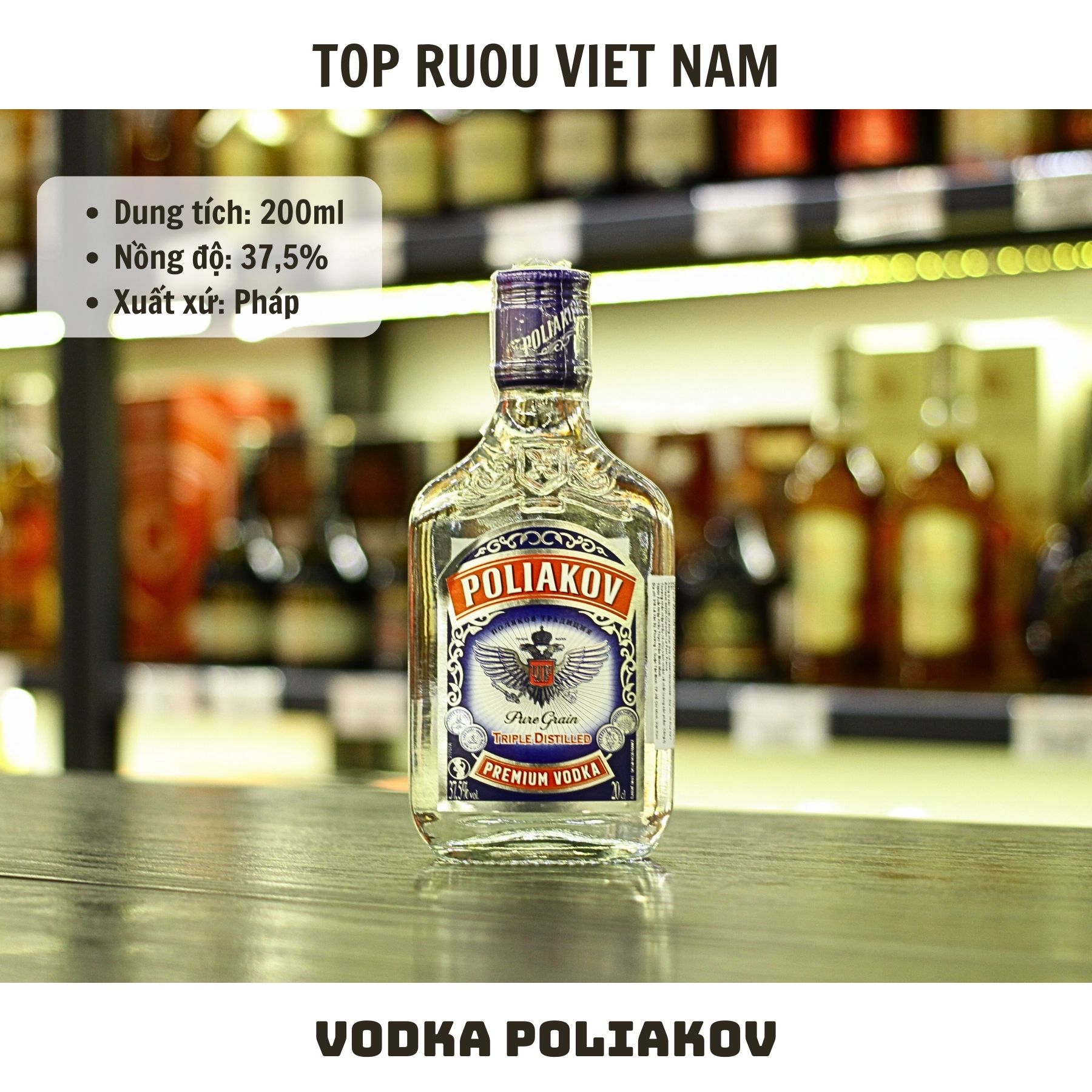 Vodka Poliakov - 200ml - 37,5%