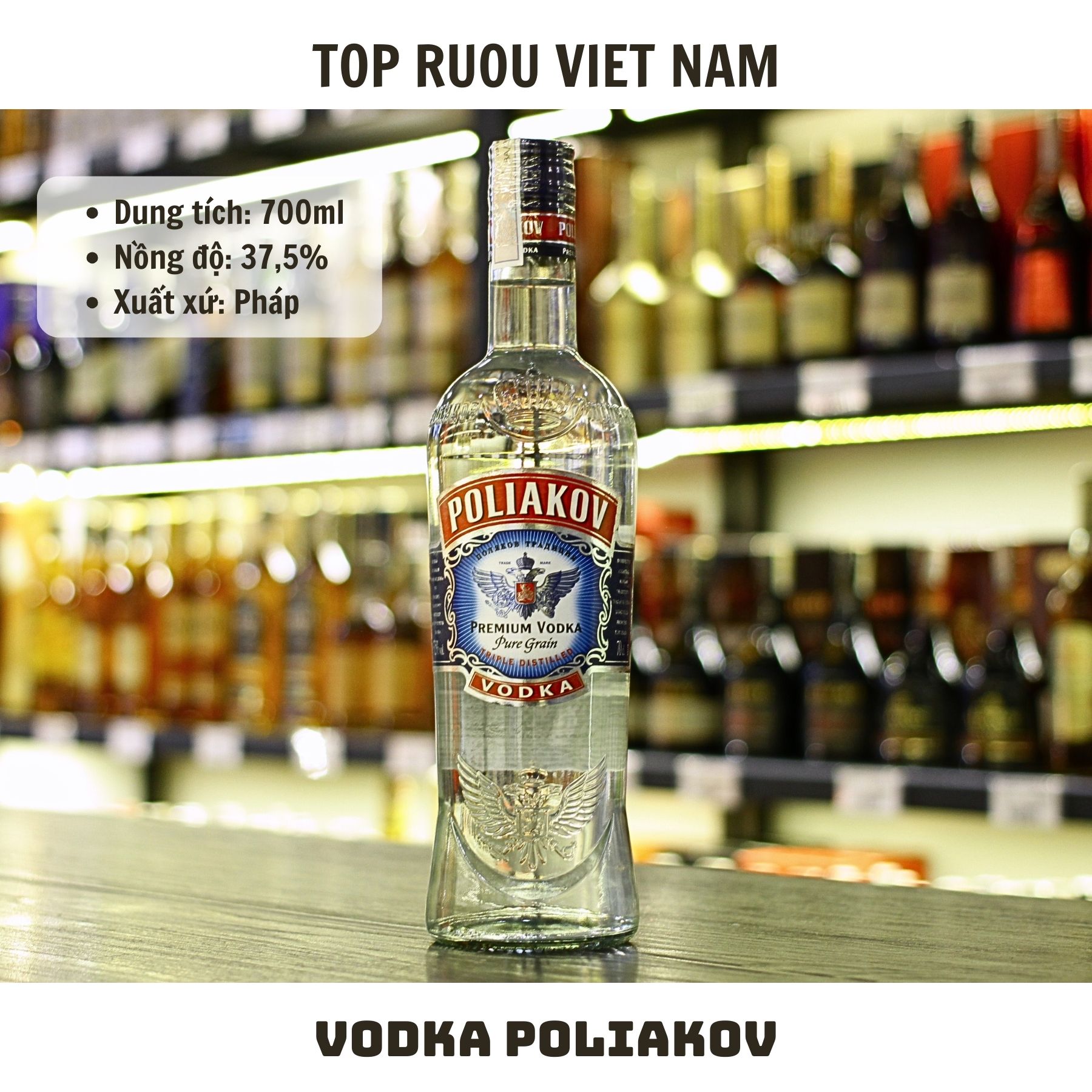 Vodka Poliakov - 700ml - 37,5%