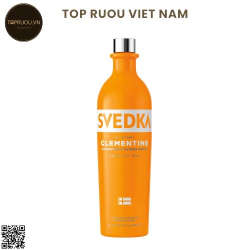 Vodka Svedka Clementine 750ml - 35% - Thụy Điển