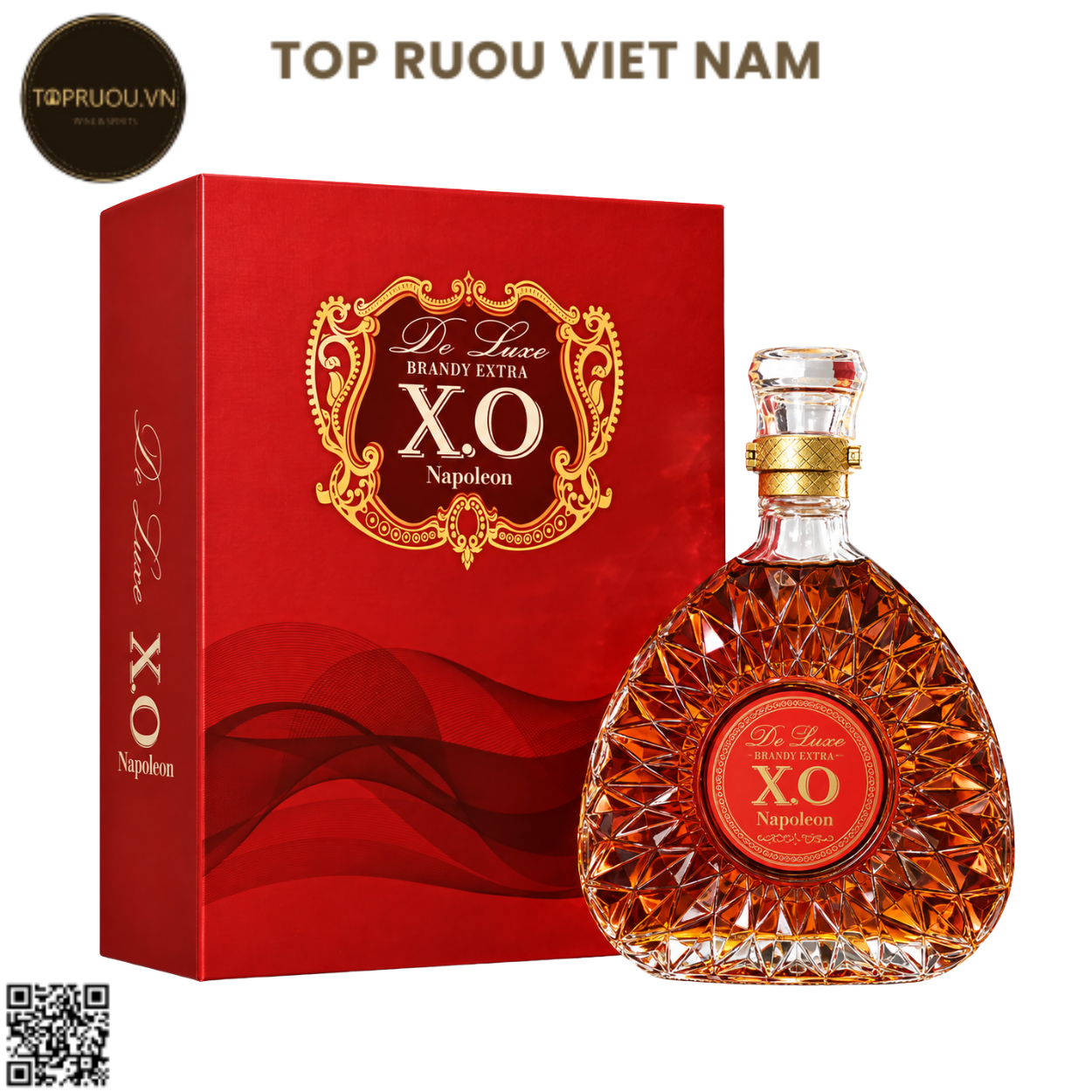 Brandy XO Extra De Luxe Napoleon (Kèm Túi Giấy Hãng) - 700ml - 40% - Pháp
