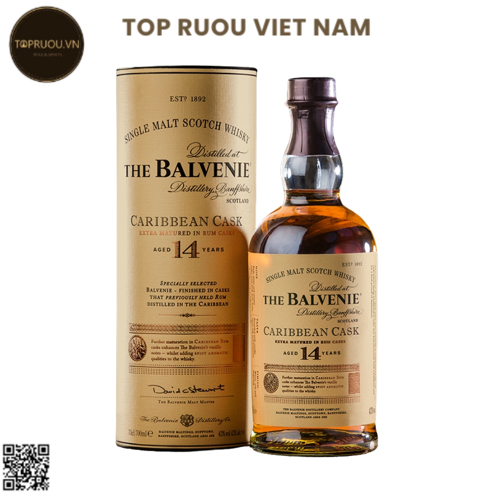 Whisky  Balvenie 14 Caribbean Cask Single Malt - 700ml - 43% - Scotland