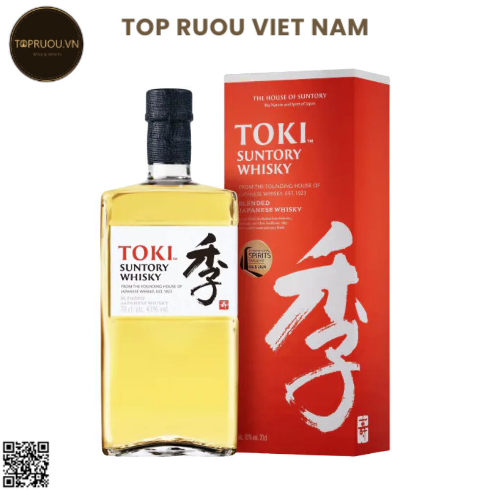 Whisky Suntory Toki Blended - 700ml - 43% - Nhật Bản