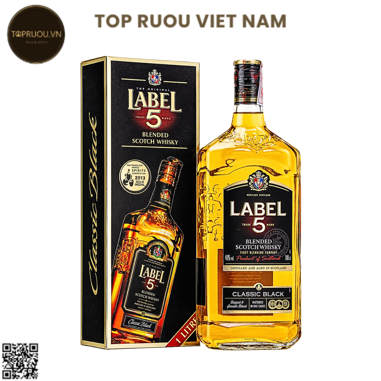 Whisky Label 5 Classic Black - 1000ml - 40% - Scotland