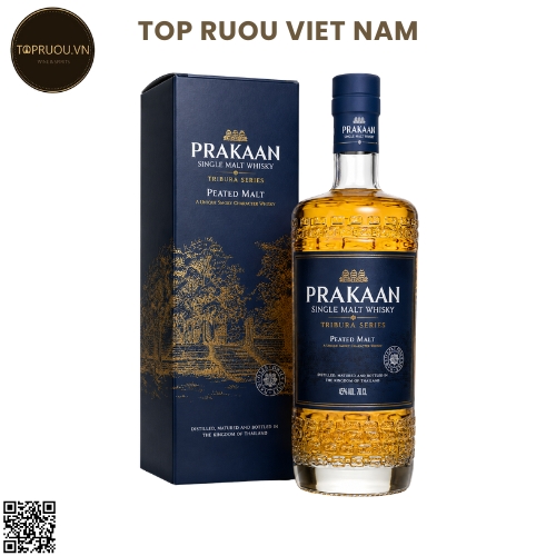 Whisky Prakaan Peated Cask Single Malt - 700ml - 43% - Thái Lan
