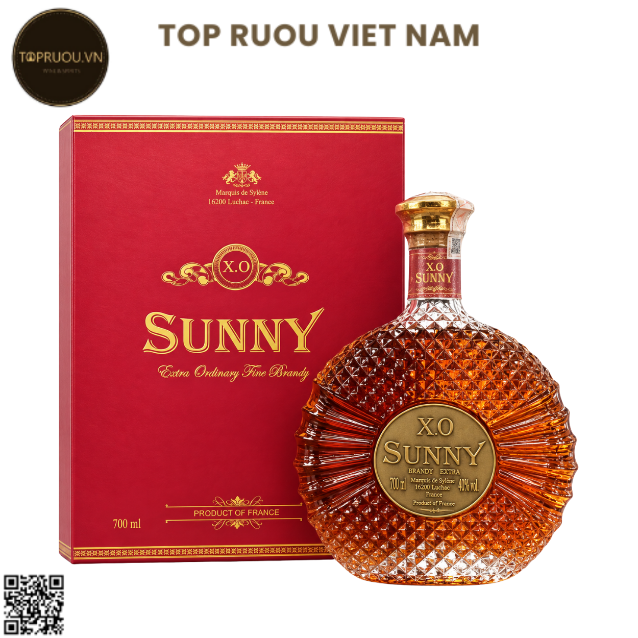 Brandy XO Sunny - 700ml - 40% - Pháp